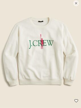 nwot jcrew French terry oarsman relaxed sweatshirt